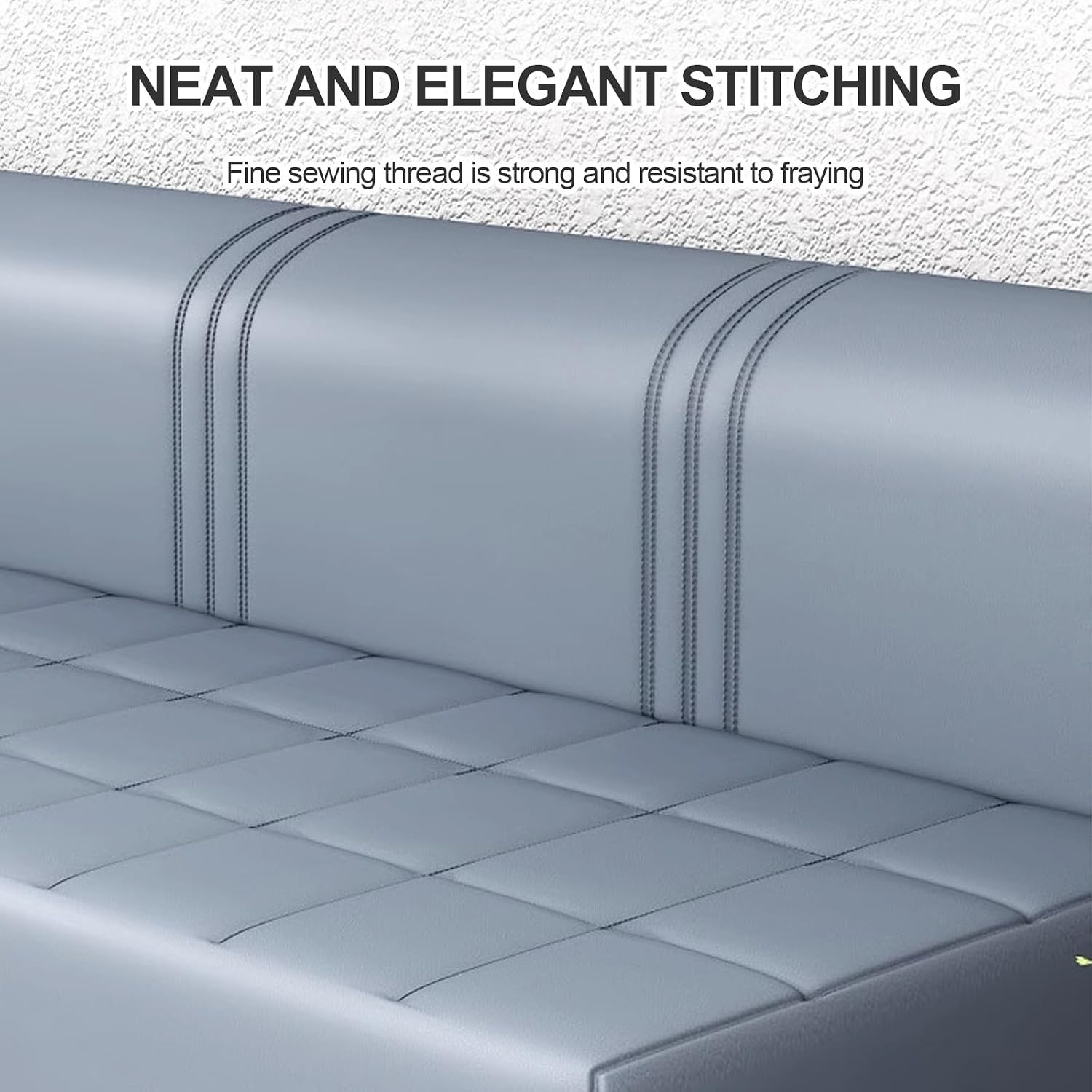 Office Reception Chairs, Waiting Room Benches, and Faux Leather Benches,Ideal for Clinics, Airports, Hospitals, Salons, Banks, Barbershops, and Beauty Salons(Black,66.9x21.7in)