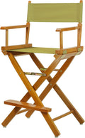 Casual Home 24" Director's Chair Honey Oak Frame-with Olive Canvas, Counter Height