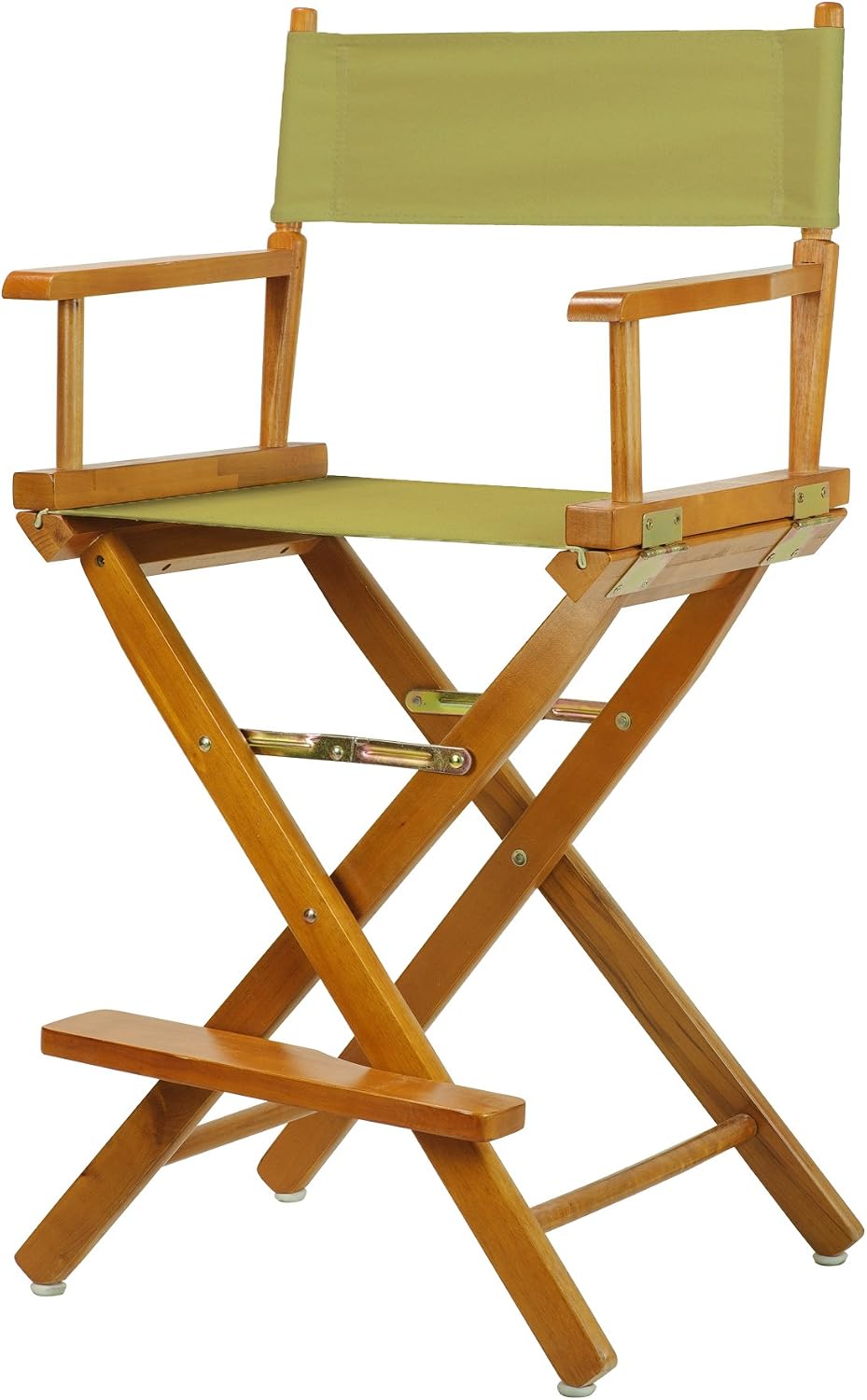 Casual Home 24" Director's Chair Honey Oak Frame-with Olive Canvas, Counter Height