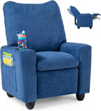 Costzon Kids Recliner Chair with Cup Holder, Toddler Adjustable Lounge Chair w/Footrest for Boys Girls Room, Ergonomic Baby Child Furniture Sofa for Age 3+ Gifts, Kids Mini Recliner up to 150 lbs
