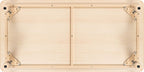 Flash Furniture Wren Adjustable Classroom Activity Table for School and Home, Plastic Activity Table for Kids, 23.625" W x 47.25" L, Natural