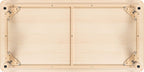 Flash Furniture Wren Adjustable Classroom Activity Table for School and Home, Plastic Activity Table for Kids, 23.625" W x 47.25" L, Natural