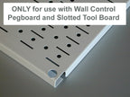 Wall Control Pegboard Spray Can Holder Bracket and Aerosol Can Organizer Pegboard and Slotted Tool Board - Black