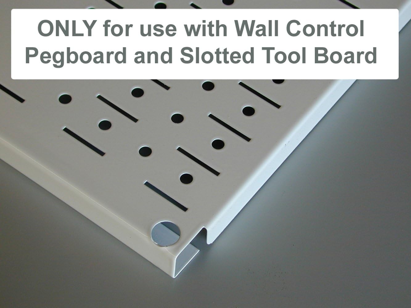 Wall Control Pegboard Spray Can Holder Bracket and Aerosol Can Organizer Pegboard and Slotted Tool Board - Black