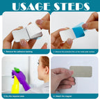 16pcs Under Cabinet Light Magnetic Strip,Adhesive Metal Plate for Magnets,Adhesive Metal Plate Stick-On for Non-Metal Surfaces(Not Magnets)