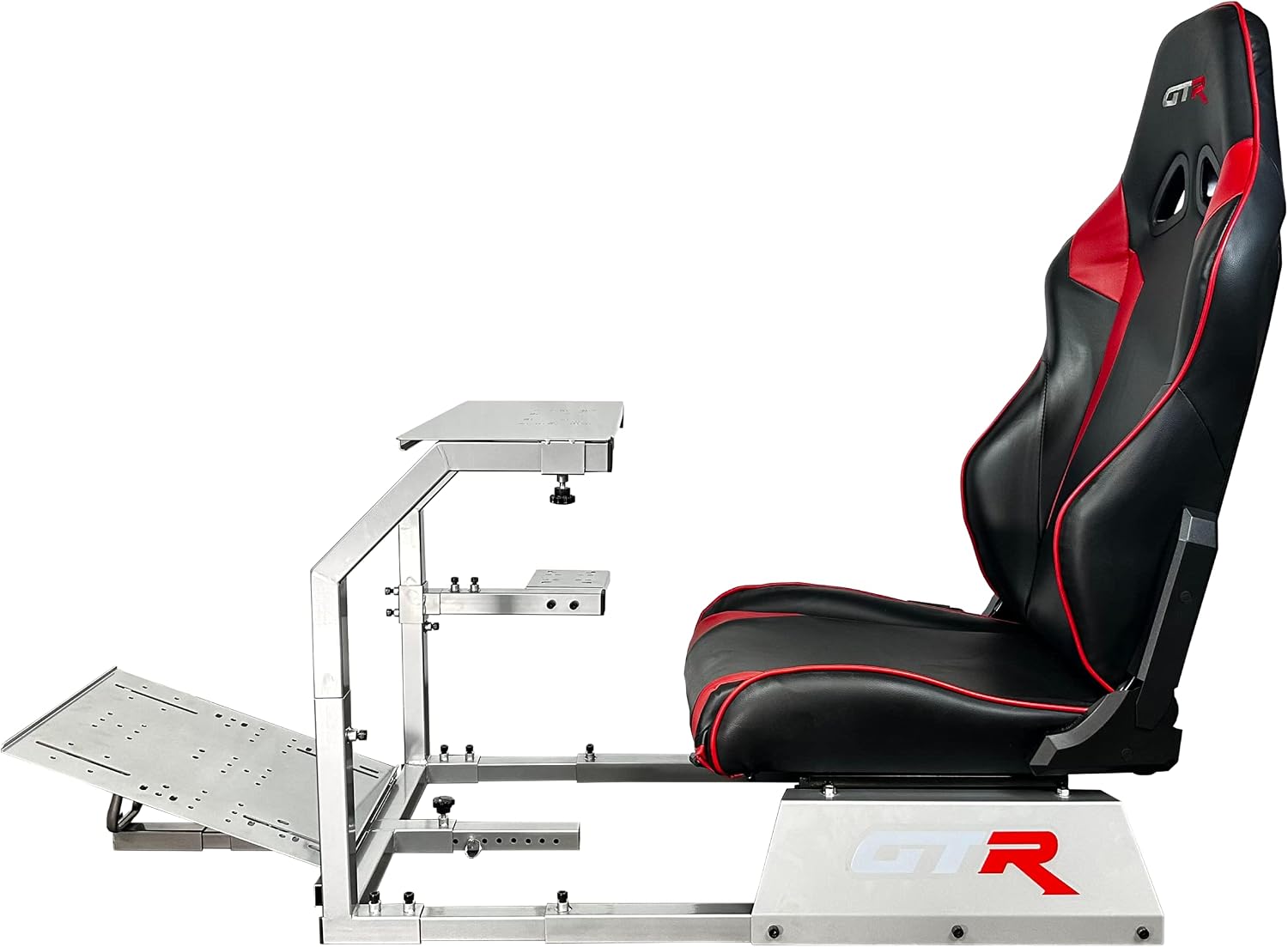 GTR Simulator GTA Model Racing Cockpit – Foldable Steel Frame with Adjustable Wheel & Pedal Mounts | Entry-Level Sim Rig for PC & Console | Fits Logitech, Fanatec, Thrustmaster