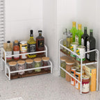 Coffee Syrup Rack,12 Bottle Capacity,3 Tier Coffee Bar Organizer,Kitchen Wine Rack,Coffee Station for Syrup, Wine Stand Shelf,Coffee Bar Accessories (Dark Brown Wood, White)