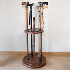 Asterom Cane Stand - Handmade, Wooden - Display Cane Stand Holder for Walking Sticks & Umbrellas
