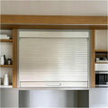 Tambour Sliding Door Cabinet Kitchen Cabinet Doors Retractable Flexible Pull-Down Space Saving with Track for Spice Sauce Pet Supplies(80x90 cm)