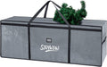 Christmas Tree Storage Bag 9ft for Xmas Trees - Grey | Heavy Duty, Artificial Xmas Bag, Reinforced Handles, Dual Zippers Wide Opening, Two Mesh Pockets, Thick PE , Moving Bags