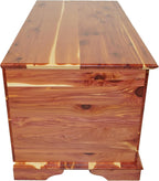 DutchCrafters Rustic Solid Wood Natural Wooden Cedar Chest, Aromatic Cedar Scent - Linen Blanket Storage Chest, Clothes Storage Trunk, End of Bed Storage Bench - Amish Made in USA (36" Width)