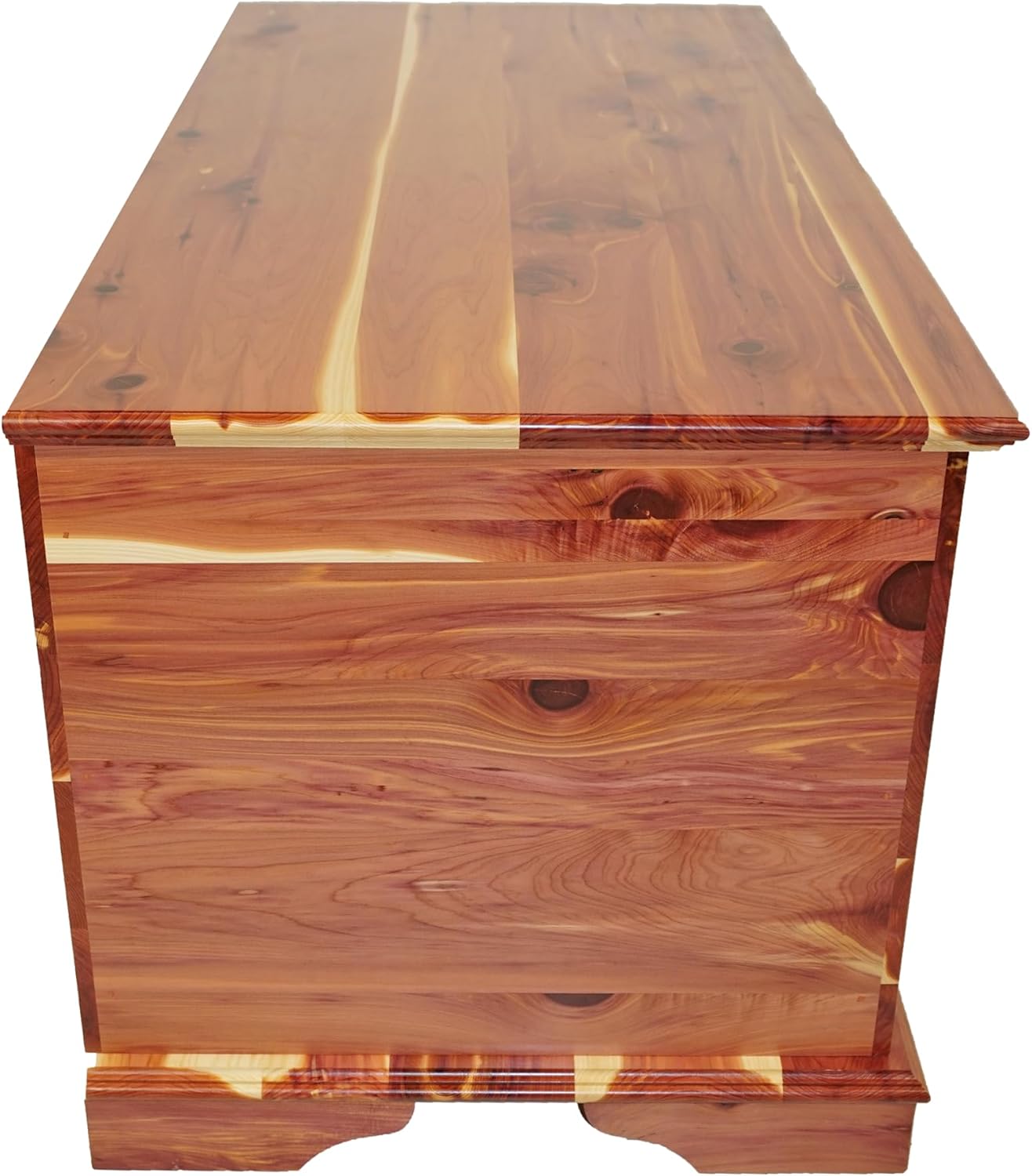 DutchCrafters Rustic Solid Wood Natural Wooden Cedar Chest, Aromatic Cedar Scent - Linen Blanket Storage Chest, Clothes Storage Trunk, End of Bed Storage Bench - Amish Made in USA (36" Width)