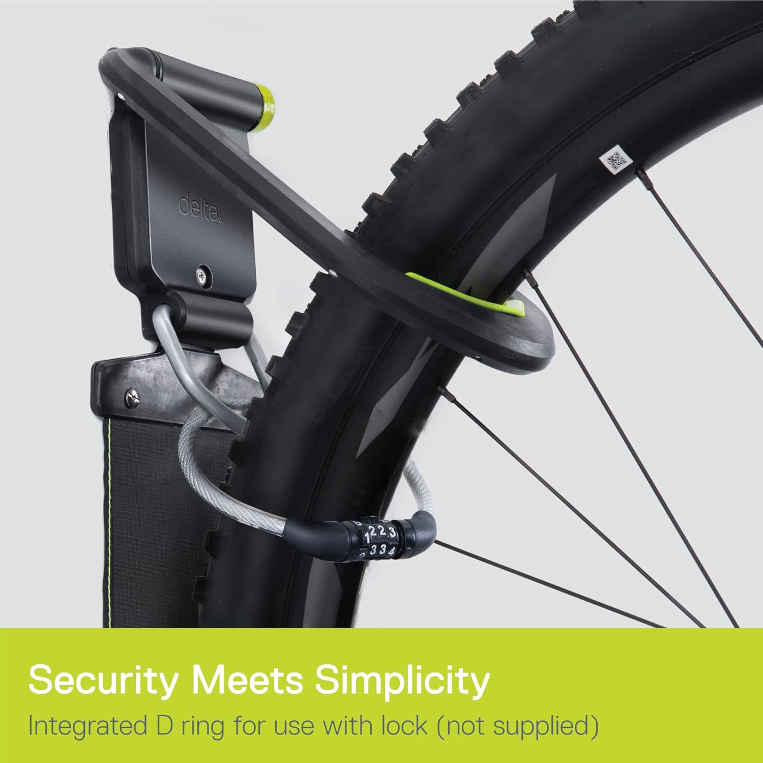 Delta Wall Ride Bike Rack Wall Mount with Tire Wall Guard Cycle – Vertical Bike Mount Holds Up to 100 lbs – Fully Adjustable Vertical Hanger Hook Design Provides Easy Bicycle Storage Access