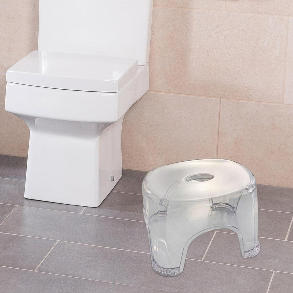 Shoe Changing Stool Transparent Acrylic Small Stool Non Slip Foot Rest Bench Multipurpose Stool Suitable for Kids Adults Home Porch Use