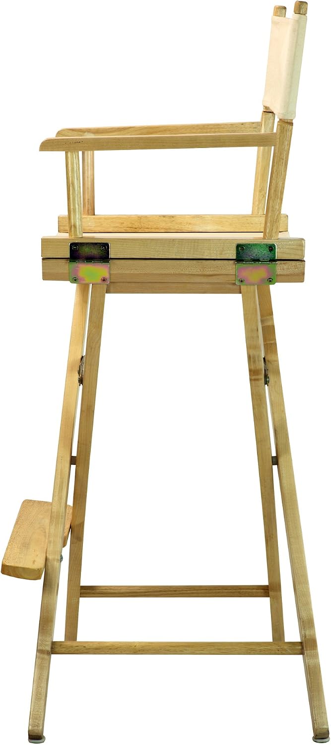 Casual Home 30" Director's Chair Natural Frame-with Wheat Canvas, Bar Height