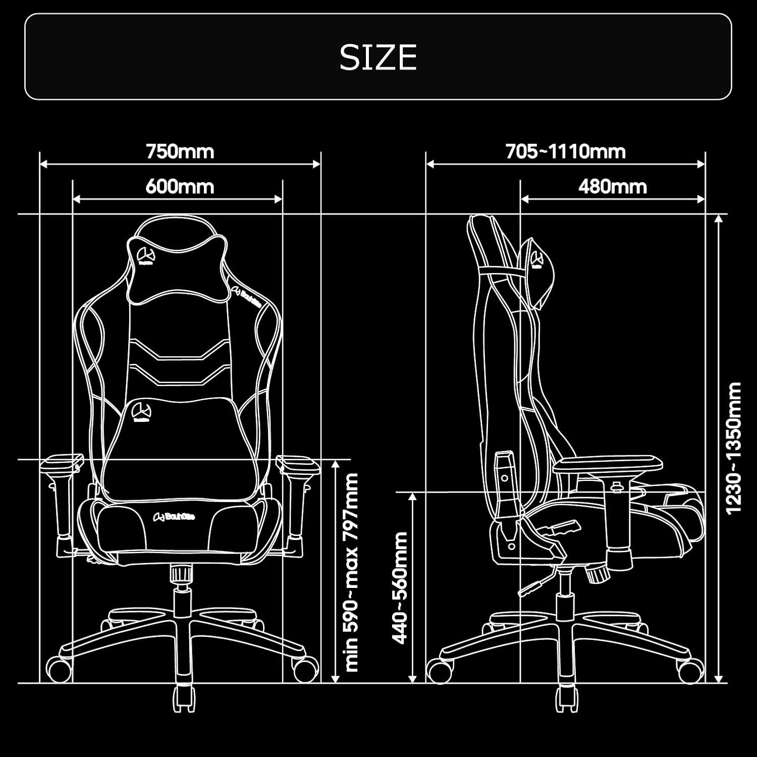 Bauhutte G-570-RD Gaming Chair