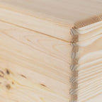 Compactor ran6481 Box with Lid, Raw Wood, 40 x 30 x 23 cm