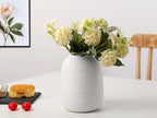 Ceramic Vases, White Vases, Minimalist Vases, Home Decor Vases, Fits Everywhere, Also Gifts for Christmas, Independence Day and Other Holidays, 5.9 Inch. (White)