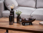 Creative Scents Dublin Brown Vases - Set of 3 Vases - Table Centerpieces for Dining Room, Kitchen Décor, Home Decor for Your Living Room, Dining Room, Bedroom, Office, Entry Table or Shelf Decor