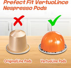 FlagShip Coffee Pod Holder for Nespresso Vertuo Pods Organizer,360 Degrees Revolving Pod Carousel No Assembly Required,Vertuo Pod Stand Black Metal(20 Pods Capacity)
