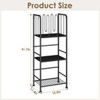 Towel Racks for Bathroom 3-Tier, Durable Metal Towel Rack Stand, Pool Items Holder, M-Shaped Detachable Dividers for Towel Storage, Space-Saving Storage Organizer Black, Patent Pending