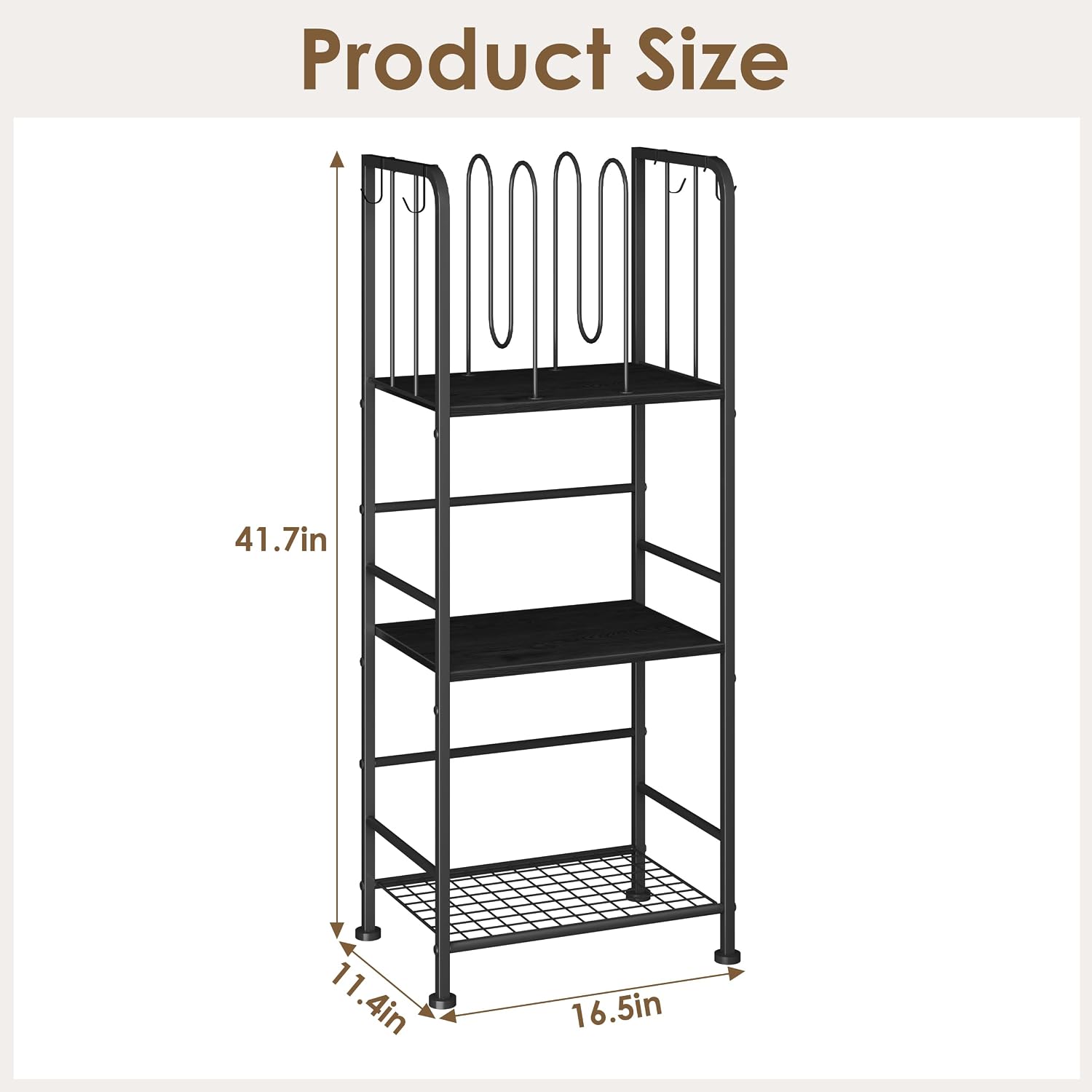 Towel Racks for Bathroom 3-Tier, Durable Metal Towel Rack Stand, Pool Items Holder, M-Shaped Detachable Dividers for Towel Storage, Space-Saving Storage Organizer Black, Patent Pending