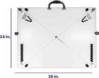 Pacific Arc Table Top Drawing Board with Parallel Bar, White, 24 inches by 36 inches