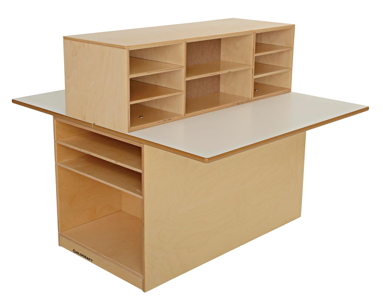 Childcraft Double-Sided Junior Writing Center, for Four Students, 36-1/4 x 40-3/4 x 32-1/4 Inches