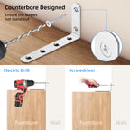 furniture anchors anti-tip baby proofing: Safety Straps Kit for Dresser Secure 400 lbs Bookcase to Wall Cabinet Wall Anchor 4 Pack