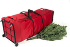 Santa's Bags [XXL Rolling Duffle Bag Tree Storage] - 12 Ft Christmas Tree Storage Bag with Wheels | Heavy Duty Dolly-Style Frame | Expandable Top to Fit Large Artificial Trees
