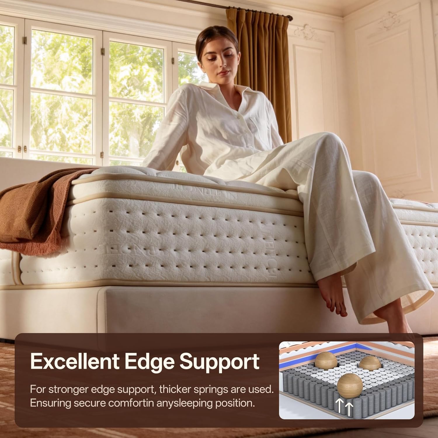 12 Inch King Size Mattress | The Feel Most Sleepers Prefer King Mattress Hybrid | Contouring Memory Foam Comfort & Balanced Support for Back and Side Sleepers – Medium-Firm (King, 12, 12, Inches)