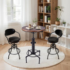 Industrial Tall Bistro Table 32.3-36.2" Adjustable Swivel Pub Coffee Table Metal Hydrant Stylish Design