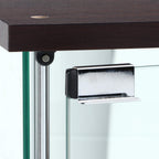 Fuji Boeki 96048 Collection Case, Figure Case, 3 Tiers, Width 16.7 x Depth 14.4 x Height 33.9 inches (42.5 x 36.5 x 86 cm), Brown, Tempered Glass, Rear Mirror,
