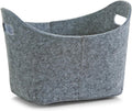Zeller 31,5 x 19 x 21cm Oval Felt Basket, Grey