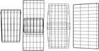 Set of 3 Living Room Tables - Metal Basket Storage with Removable Lids - 2 Small Side and 1 Large Accent Table by Lavish Home (Brown/Black)