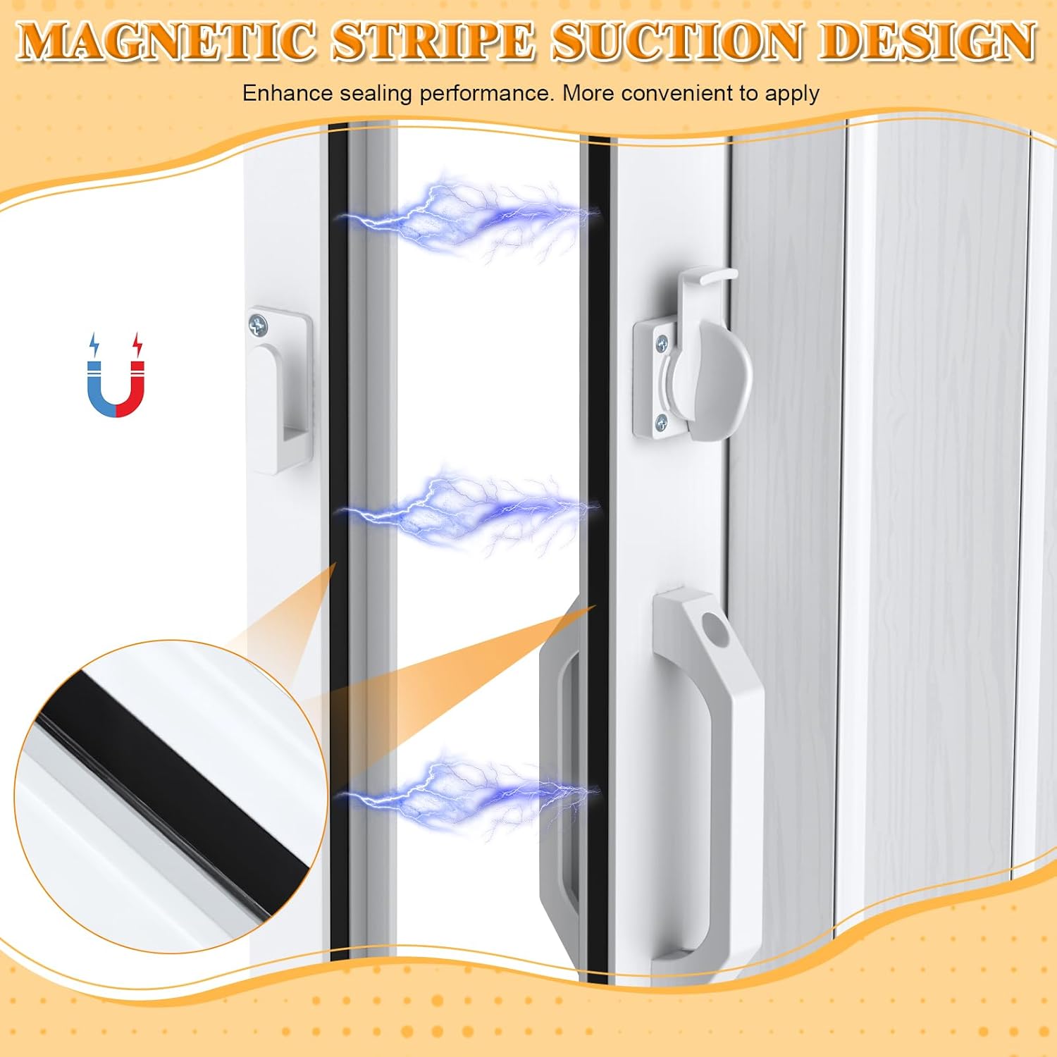 Accordion Door PVC Folding Door Space Saving for Closet Room Divider, 48"x80" 63"x80" Interior Folding Door with Hardware, No Floor Track, Waterproof UV Resistant (62.99" * 79.53", Single Door)