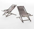 Beach Sling Chair Grey(Set of 2)