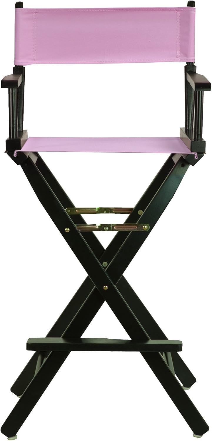 Casual Home 230-02/021-22 Director Chair 30" - Bar Height BlackFrame/Pink Canvas