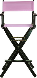 Casual Home 230-02/021-22 Director Chair 30" - Bar Height BlackFrame/Pink Canvas