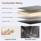 ZHOOGE Small Ottoman with Storage, Vanity Stool Chair Faux Fur, Foot Ottoman, Square Makeup Stool for Small Spaces, Living Room, Bedroom, Bathroom, Entryway, White