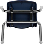 EMMA + OLIVER Navy Student Stack School Chair - 12-inch