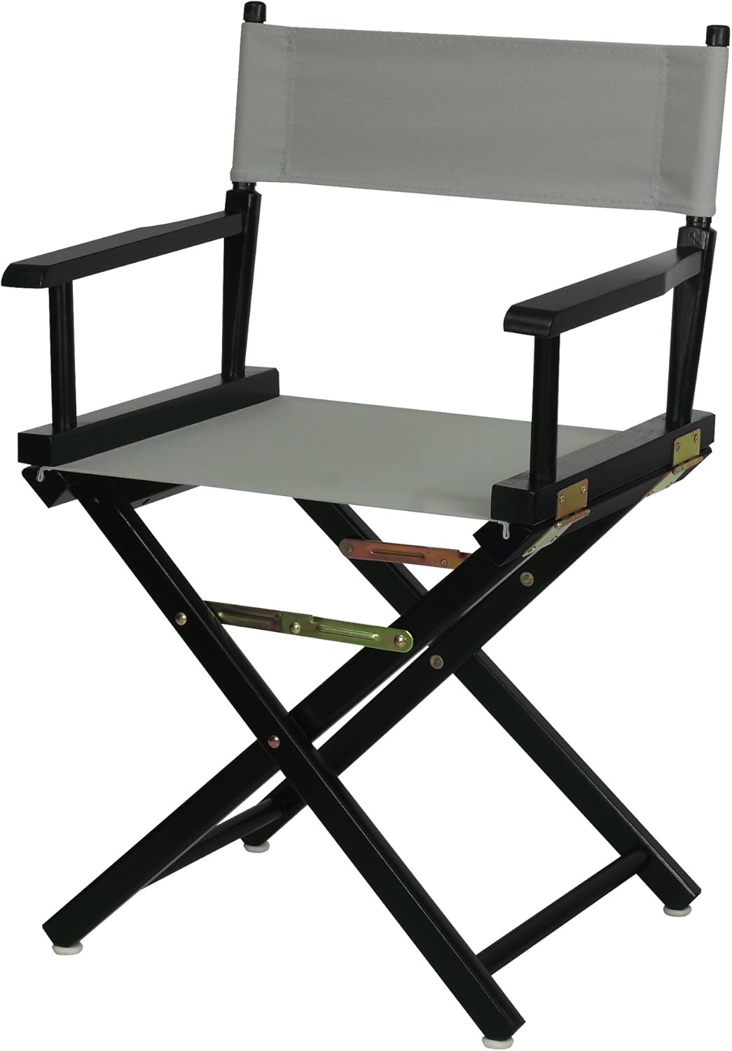 Casual Home 18" Director's Chair Black Frame with Grey Canvas