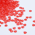 Red Hearts, 1000pcs Small Red Acrylic Hearts, Tiny Plastic Heart Valentine's Day Decorations, Valentine Hearts Vase Fillers for Home Decor