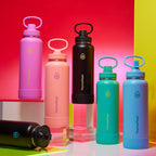 ThermoFlask Insulated Water Bottle with Spout Lid (40 oz, Electric Eclipse) - Leakproof, Stainless Steel Water Bottle for Cold & Hot Drinks, Travel & Daily Hydration