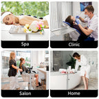 Salon Tray on Wheels, Salon Color Tray with Adjustable Height,Salon Rolling Tray Ideal Use As Metal Mayo Stand Tray,Tattoo Tray, Medical Tray, Dental Tray（Silver）