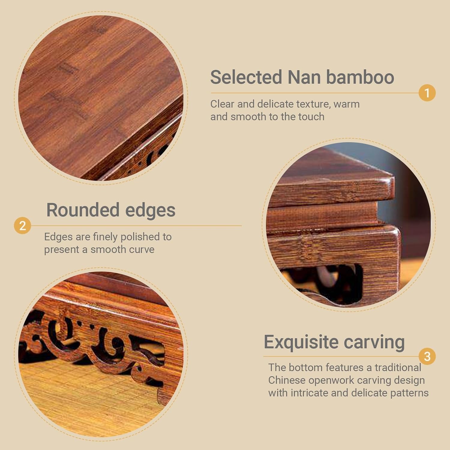 Freestanding Hollow Carving Wooden Shrine Altar Table Personal Shrine Altar Table Shelf Buddhist Prayer Altar Cabinet for Living Room, Bedroom(40 * 25 * 12cm/15.7 * 9.8 * 4.7in)
