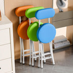 Folding Chairs -Stackable Kitchen Stools,Office Desk Guest Chair,for Indoor and Outdoor Events Commercial Event Seat White（1 Pack）(Browns)