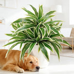 3Pcs Fake Ferns, Faux Outdoor Plants UV Resistant,3D Real Touch Fake Plants Total 60 Blades,Weatherproof Artificial Plants Outdoor Indoor for Garden Porch Home Office Decor