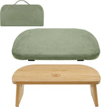 Meditation Bench, Ergonomic Design, Sustainable Bamboo with Folding Kneeling Meditation for The Perfect Posture Meditation Cushion, Meditation Stool, Prayer Bench, Meditation Chair, Yoga Stool (green)