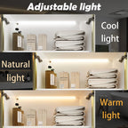 78.7" H Kitchen Pantry Storage Cabinet with Light, Food Pantries Cabinets with Glass Doors and Light in 3-Color Mode, Storage Cupboard Display Cabinet for Kitchen Dinning Room, White